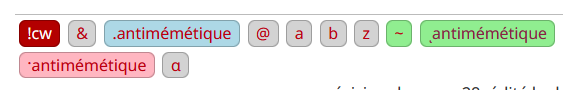 Adapted tag section with colored design.